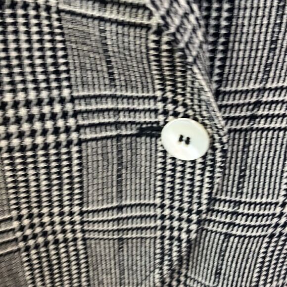 Accento Marzotto Italy Plaid Check 100% Pure Virgin Wool Blazer Sz 10 - Picture 5 of 9